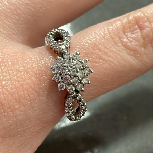 Vintage Camrose & Kross JBK Jackie Kennedy 925 Silver Crystal Ring Size 9.75 - Picture 15 of 15